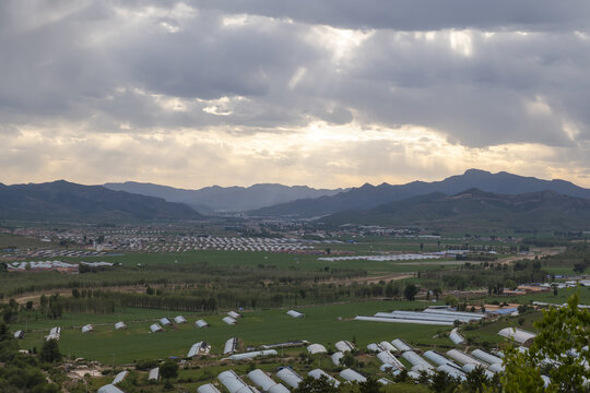 山村农田风光景色