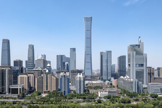 北京国贸高楼林立