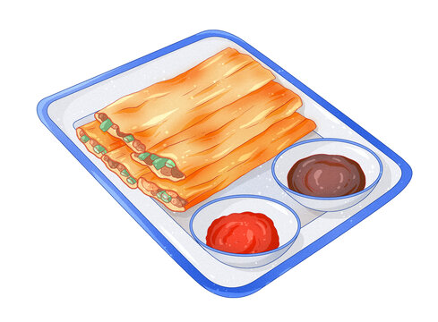 杭州美食小吃蔥包檜
