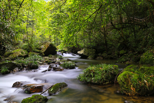 山间流水