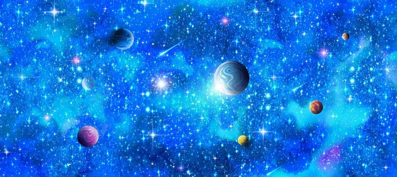 藍色星空背景