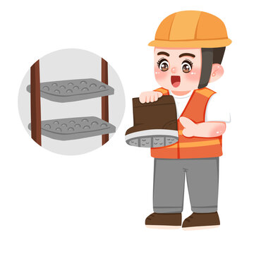防滑登高十不準(zhǔn)人物元素