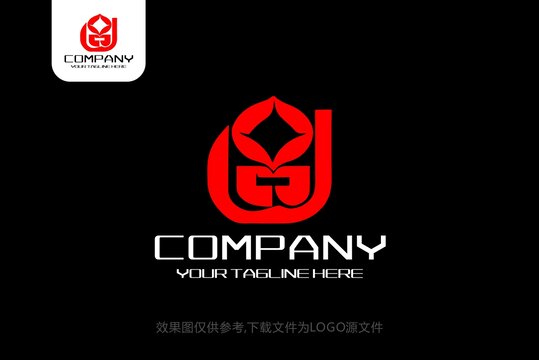 GU字母商业服务咨询logo