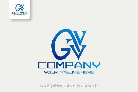 GV字母电子化工网站logo