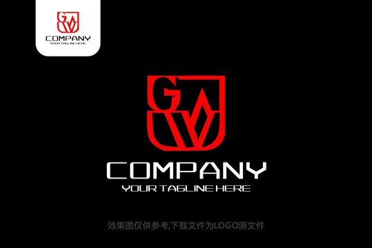 GW电器网络科技字母logo