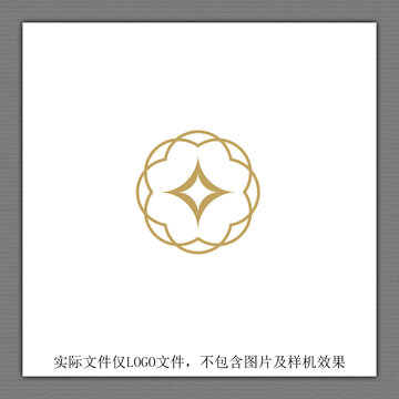 星形金融保险钱币LOGO设计