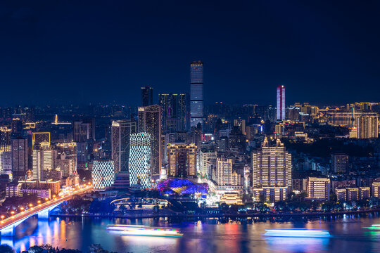 广西柳州市中心夜景