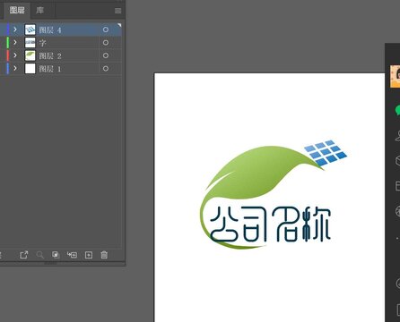 光伏行业logo平面图