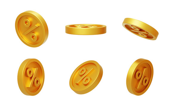 價(jià)值折扣活動(dòng)金幣獎(jiǎng)勵(lì)符號(hào)3D
