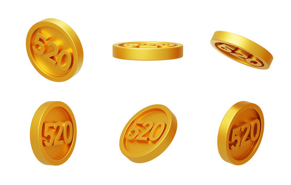 發(fā)財(cái)幸運(yùn)金幣金額數(shù)字婚慶3D