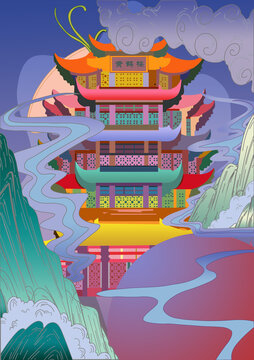 黃鶴樓插畫