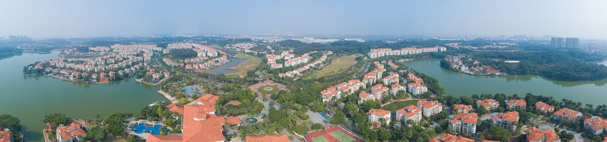 环湖别墅全景