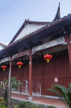 传统建筑侧廊山墙