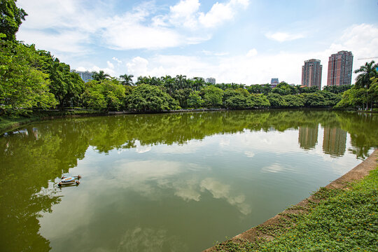 人民公园人工湖