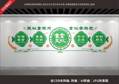 食堂文化墻