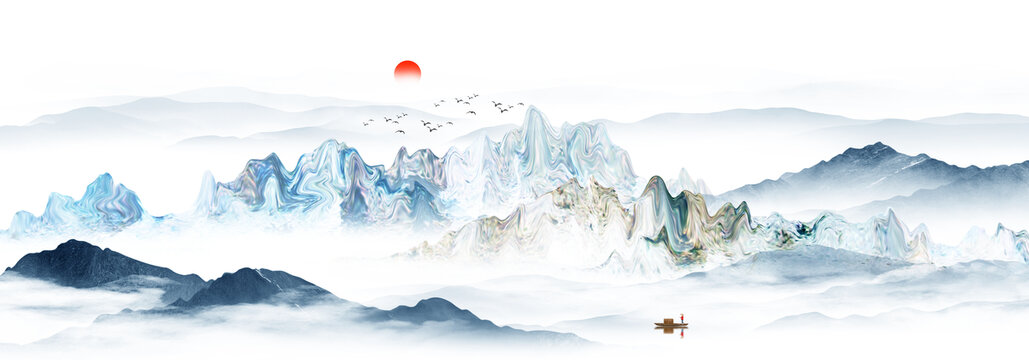 抽象山水畫