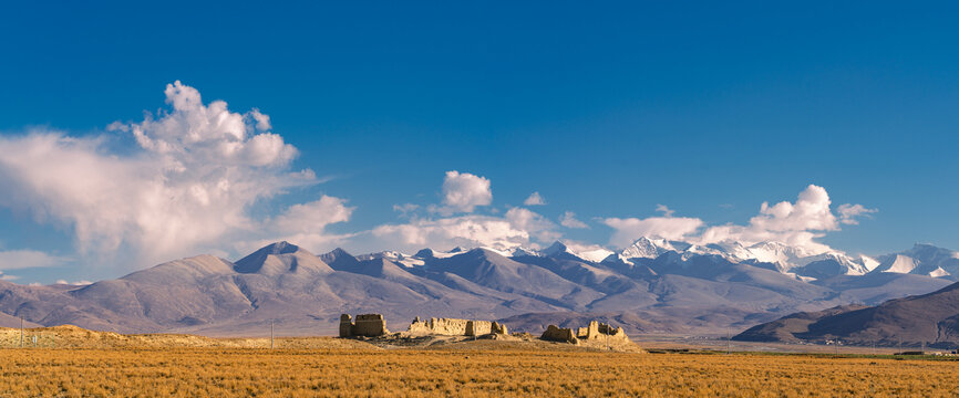 西藏岗萨古堡