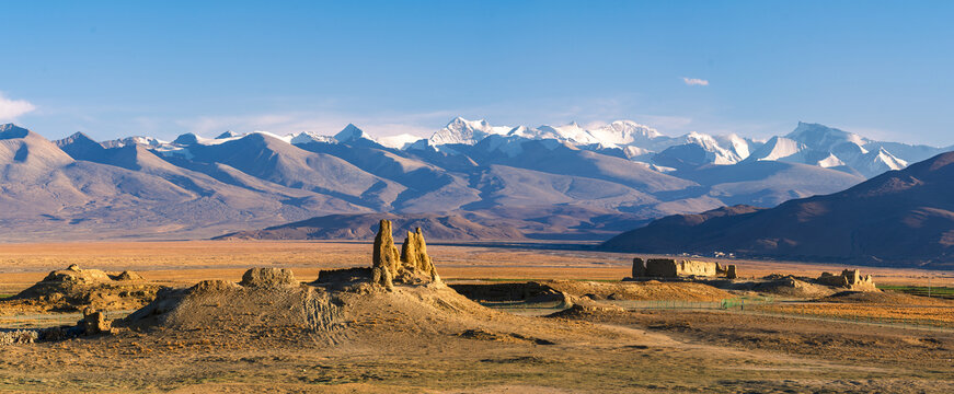 西藏岗萨古堡