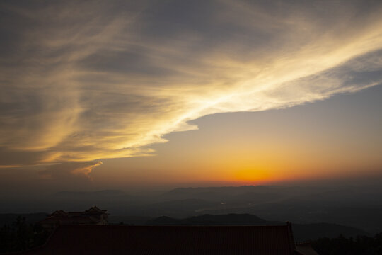 太浮山夕阳