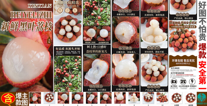 黑葉荔枝詳情頁主圖