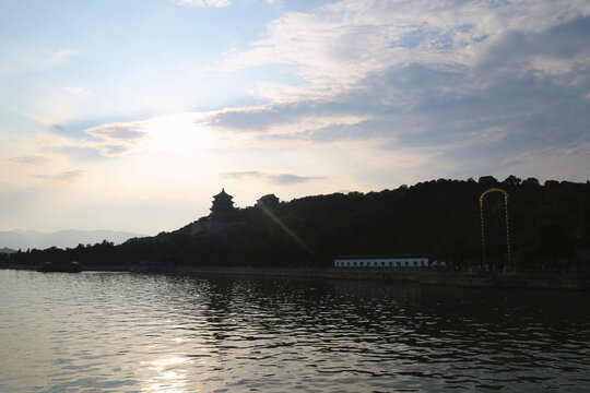 颐和园昆明湖景色