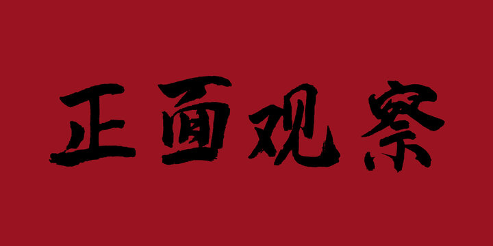 正面觀察