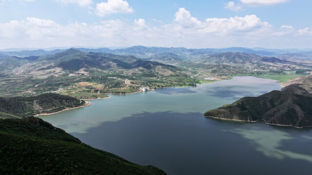 张家口云州水库夏景