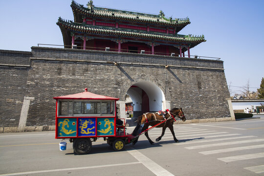 济宁街景马拉车