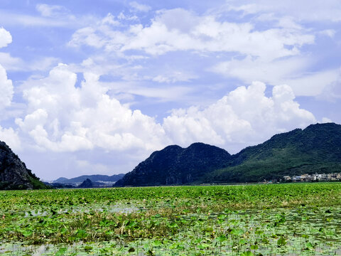 湖光山色