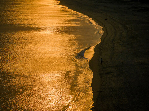 金色的沙滩