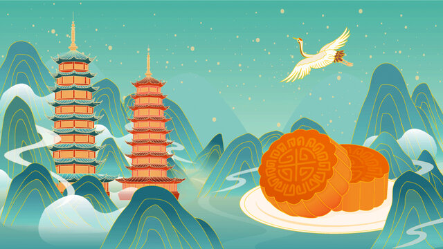 中秋節(jié)插畫