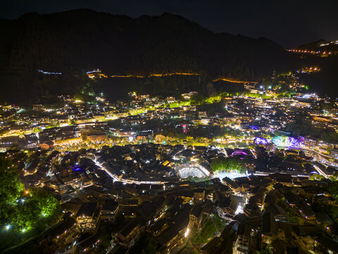 贵州西江千户苗寨夜景