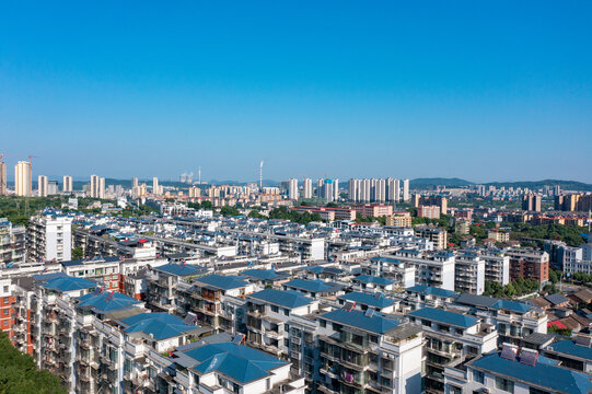 航拍湖南省郴州市资兴市