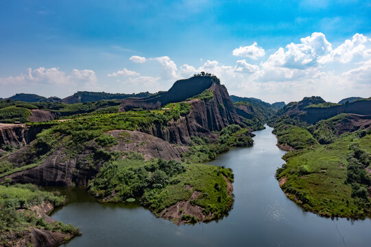 航拍湖南郴州高椅岭景区