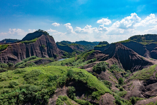 航拍湖南郴州高椅岭景区