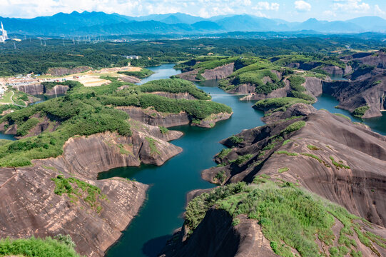 航拍湖南郴州高椅岭景区