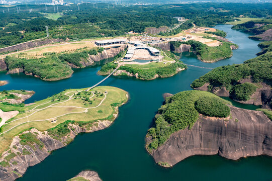 航拍湖南郴州高椅岭景区