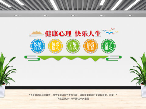 健康心理文化墻