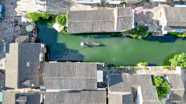 绍兴书圣故里乌篷船