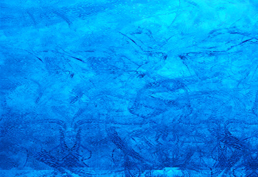蓝色抽象纹理山水