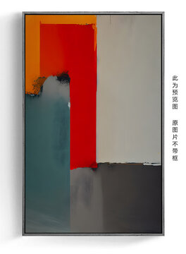 简约抽象画油画