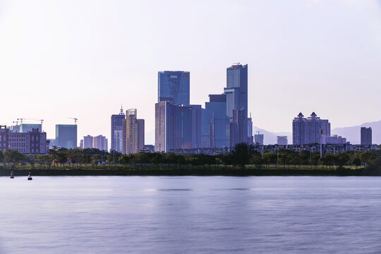 惠州东江河畔城市风景