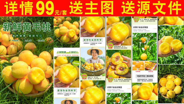 碭山黃桃詳情頁