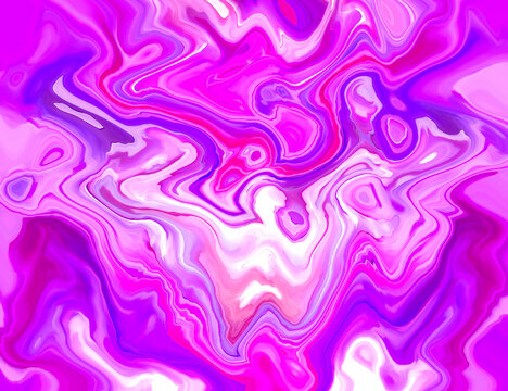 粉紫色流体艺术画