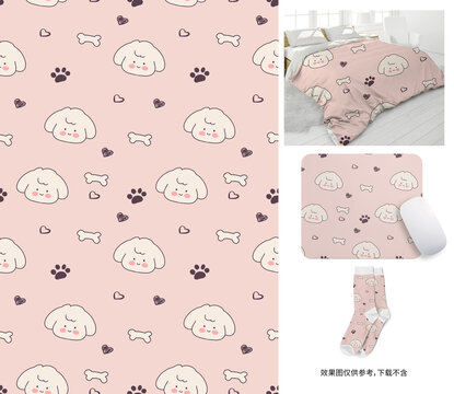 小狗印花圖案