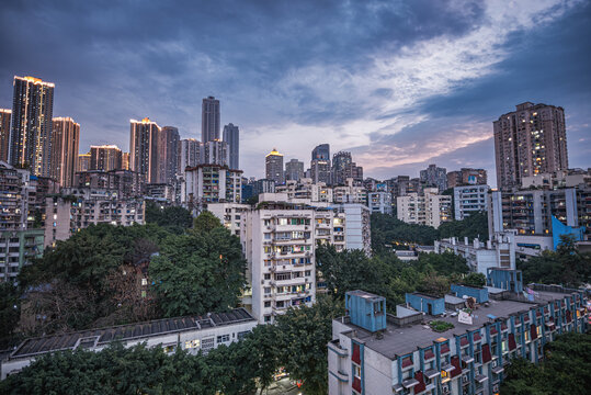 重庆渝中区城市建筑风光