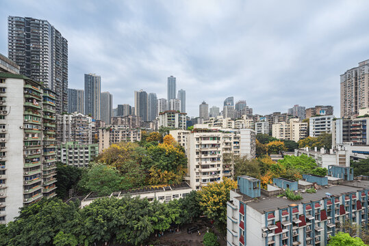 重庆渝中区城市建筑风光