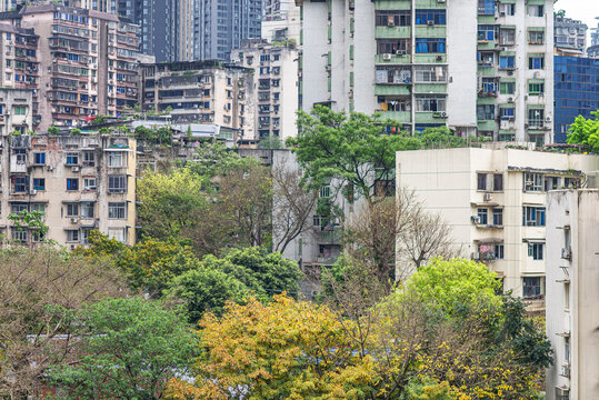 重庆渝中区城市建筑风光