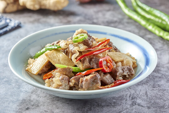 杏鮑菇燒肥牛