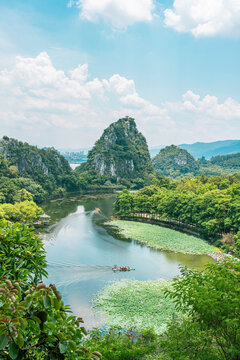 马鞍亭俯瞰风景